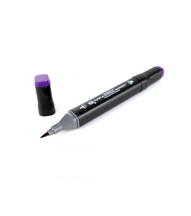 Purple Stencil Marker Pen