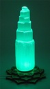 Base de Luz LED de Madera Flor de Loto con USB