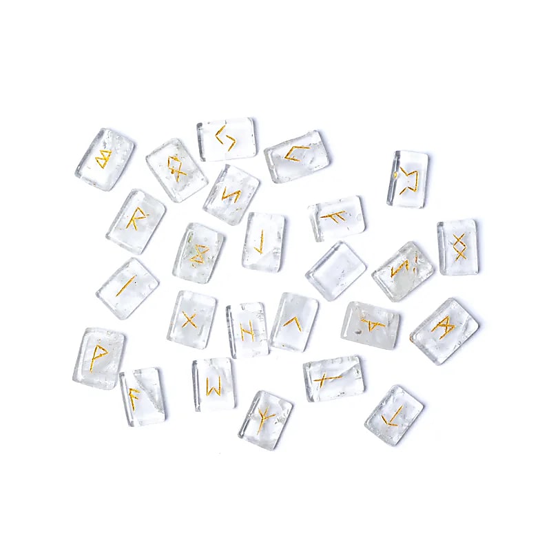 Set 7 Piezas Cuarzo Roca Geometría Sagrada