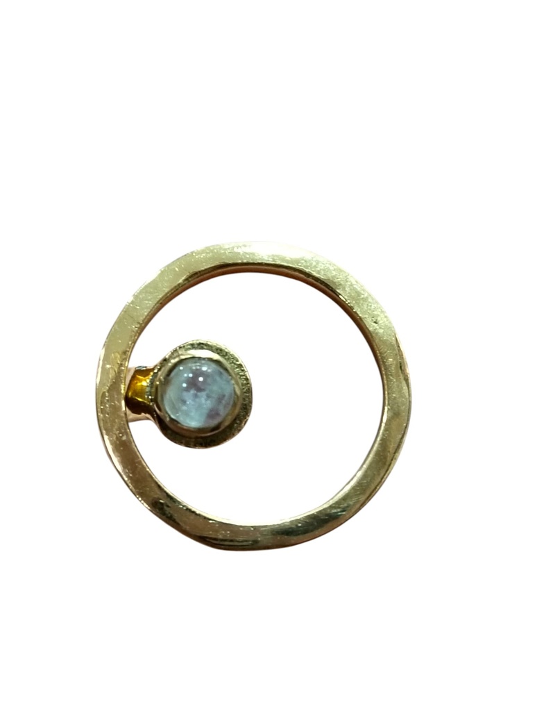 Anillo de Bronce con Piedra Luna
