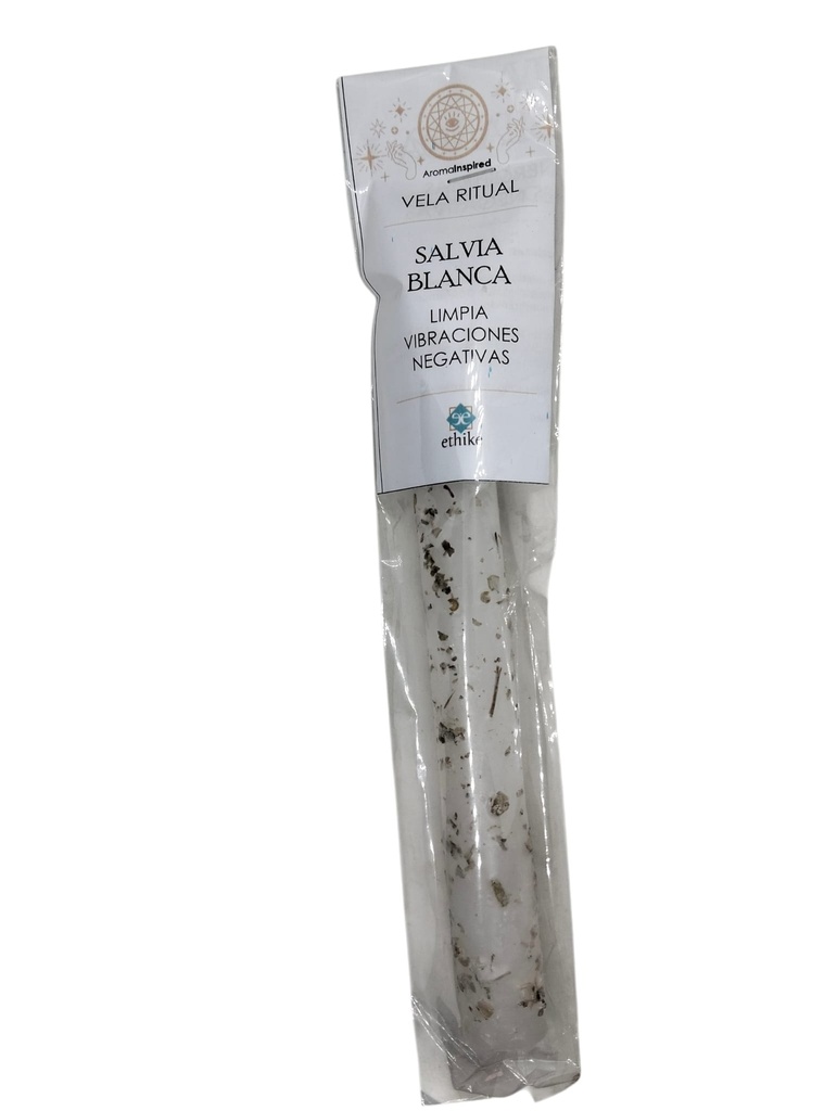 Vela Ritual Ceremonial - SALVIA BLANCA