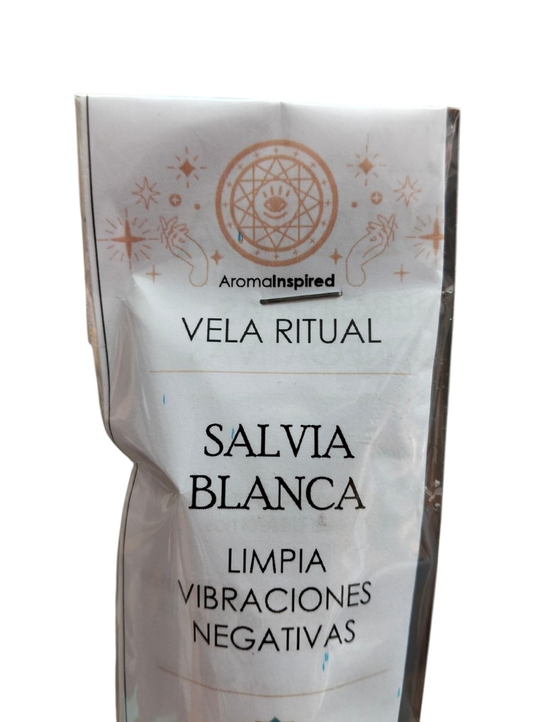Vela Ritual Ceremonial - SALVIA BLANCA