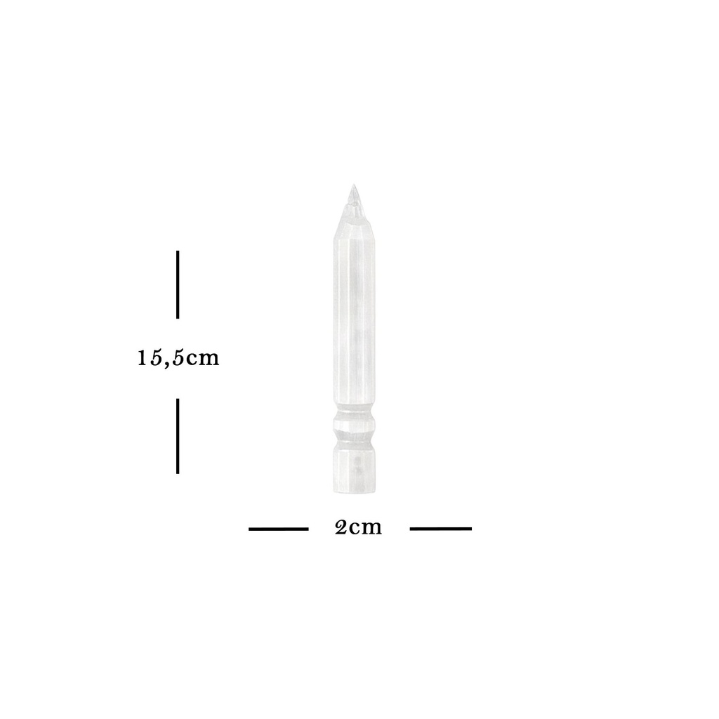 Masajeador de Selenita Flor de la Vida 15cm