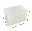 Caja de Selenita Grabada Nudo de Bruja 11,5 cm