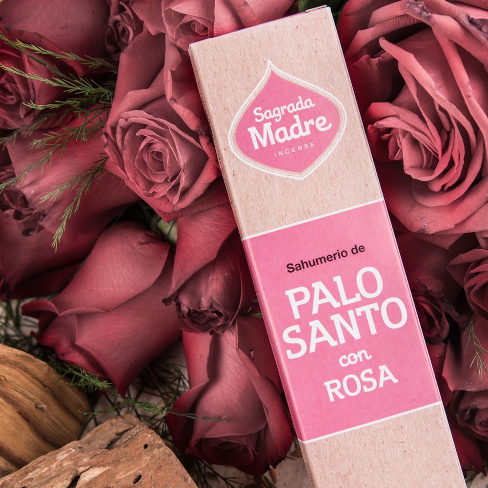 Incienso de Palo Santo y Rosas - Sagrada Madre