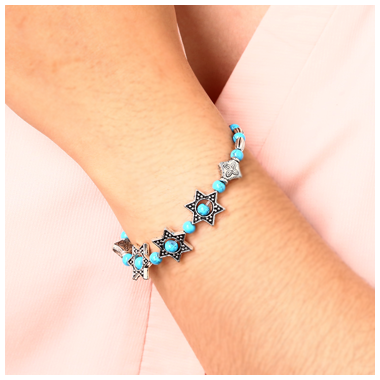 Pulsera con Cuentas y Estrellas