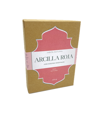 Jabón Artesano de Arcilla Roja 100 gr