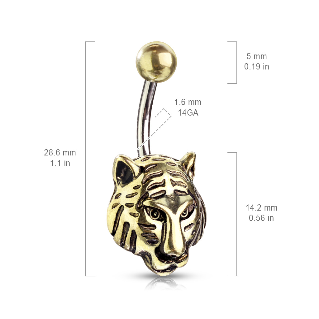 Navel de Acero con Tigre