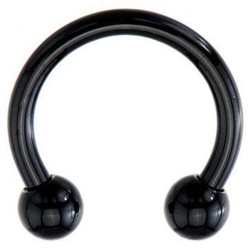 Circular Barbell en Acero Negro de 2mm