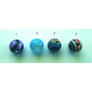 Bola UV con Rayas Colores de 1.6x6mm
