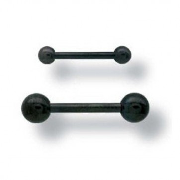Barbell de Titanio Negro de 1.6 mm