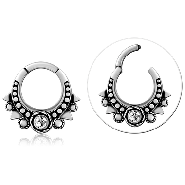 Clicker Étnico con Joya Redonda