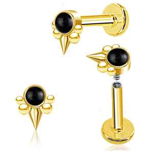 Labret de Rosca Interna con Ópalo