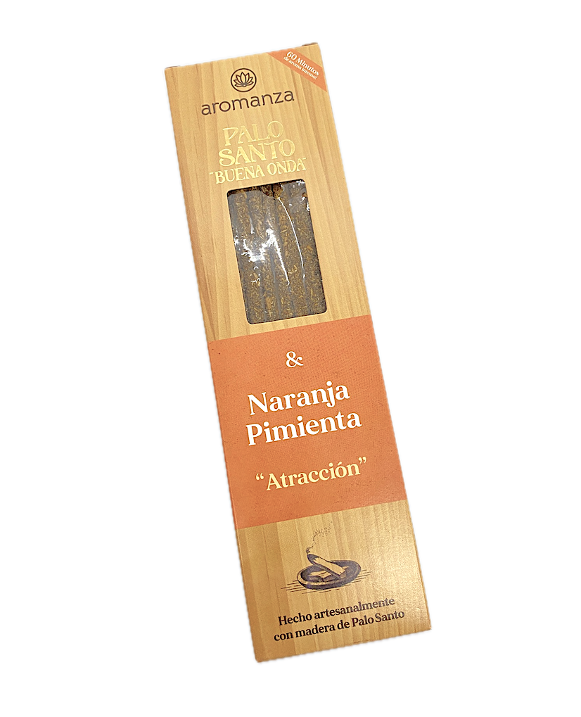 Incienso Palo Santo Naranja Pimienta - Aromanza