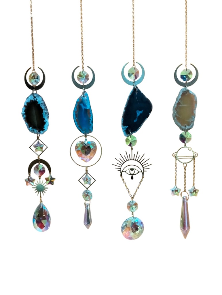 Atrapasol con Ágata y Decoración en dorado