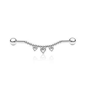 Barbell Industrial con Cadena y Corazones