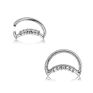 Aro Manejable con Forma de Luna con Joyas