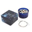 Vela de Cristal del Zodíaco con Pulsera de Piedras Preciosas - Géminis