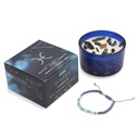 Vela de Cristal del Zodíaco con Pulsera de Piedras Preciosas - Piscis