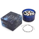 Vela de Cristal del Zodíaco con Pulsera de Piedras Preciosas - Cancer