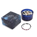 Vela de Cristal del Zodíaco con Pulsera de Piedras Preciosas - Virgo