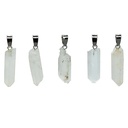 Colgante de cristal de roca facetado
