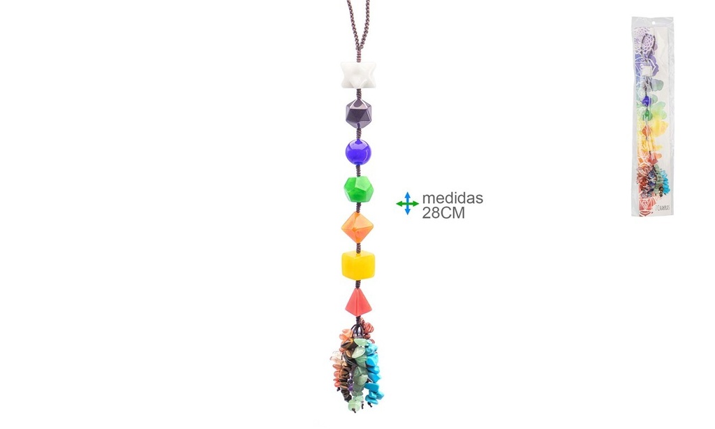 Móvil Colgante con 7 Chakras y Sólidos Platónicos
