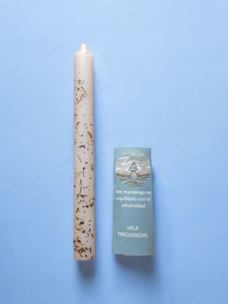 Vela Preparada Me mantengo en Equilibrio con la Adversidad.