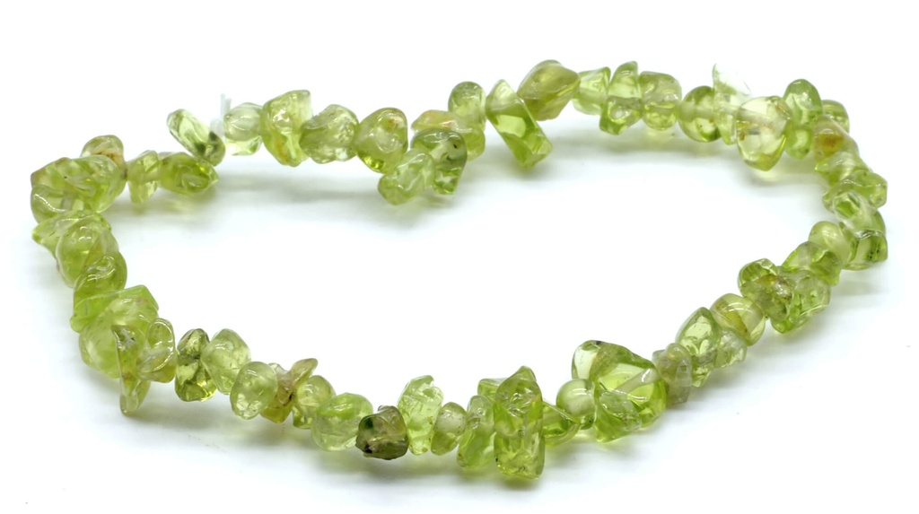 Pulsera Chips de Olivino o Peridoto
