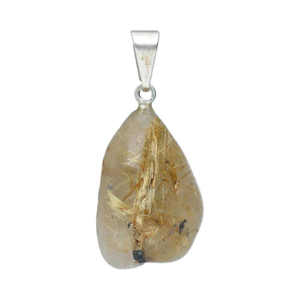 Colgante de Cuarzo Rutilado Pulido