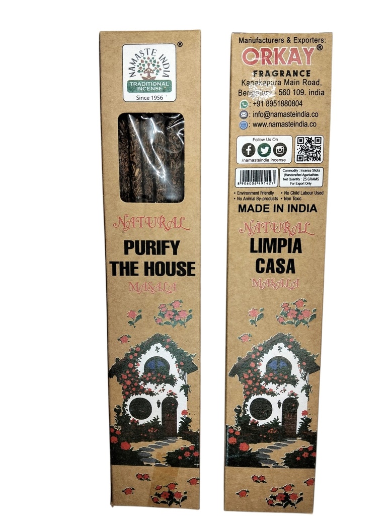 Incienso Namaste India Natural LIMPIA CASA