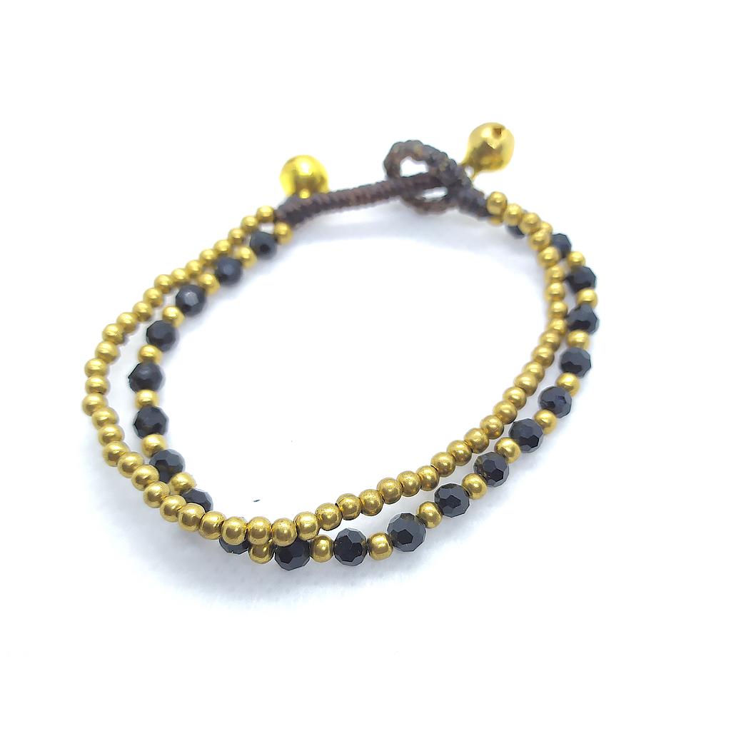 Pulsera con Cuentas Negras