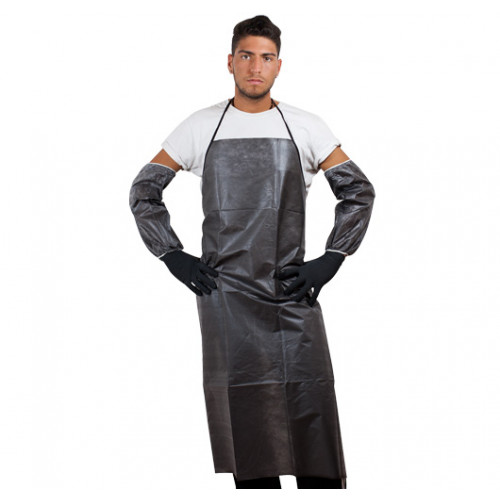 Delantal Desechable Negro (20 Unidades)
