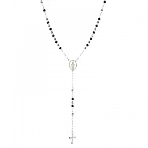 Rosario de Acero Negro