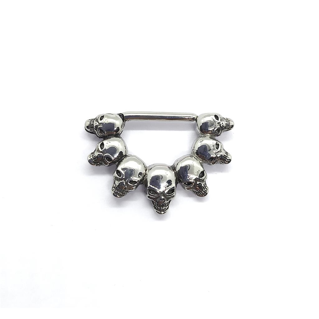 Clicker para Pezón con Calaveras Modelo 1