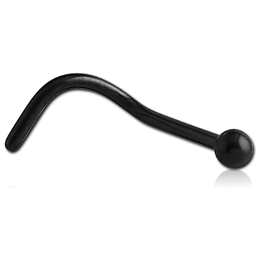 Nostril de Titanio Negro con Bola de 0.8 mm