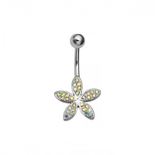 Navel con Flor de Cristal Australiano