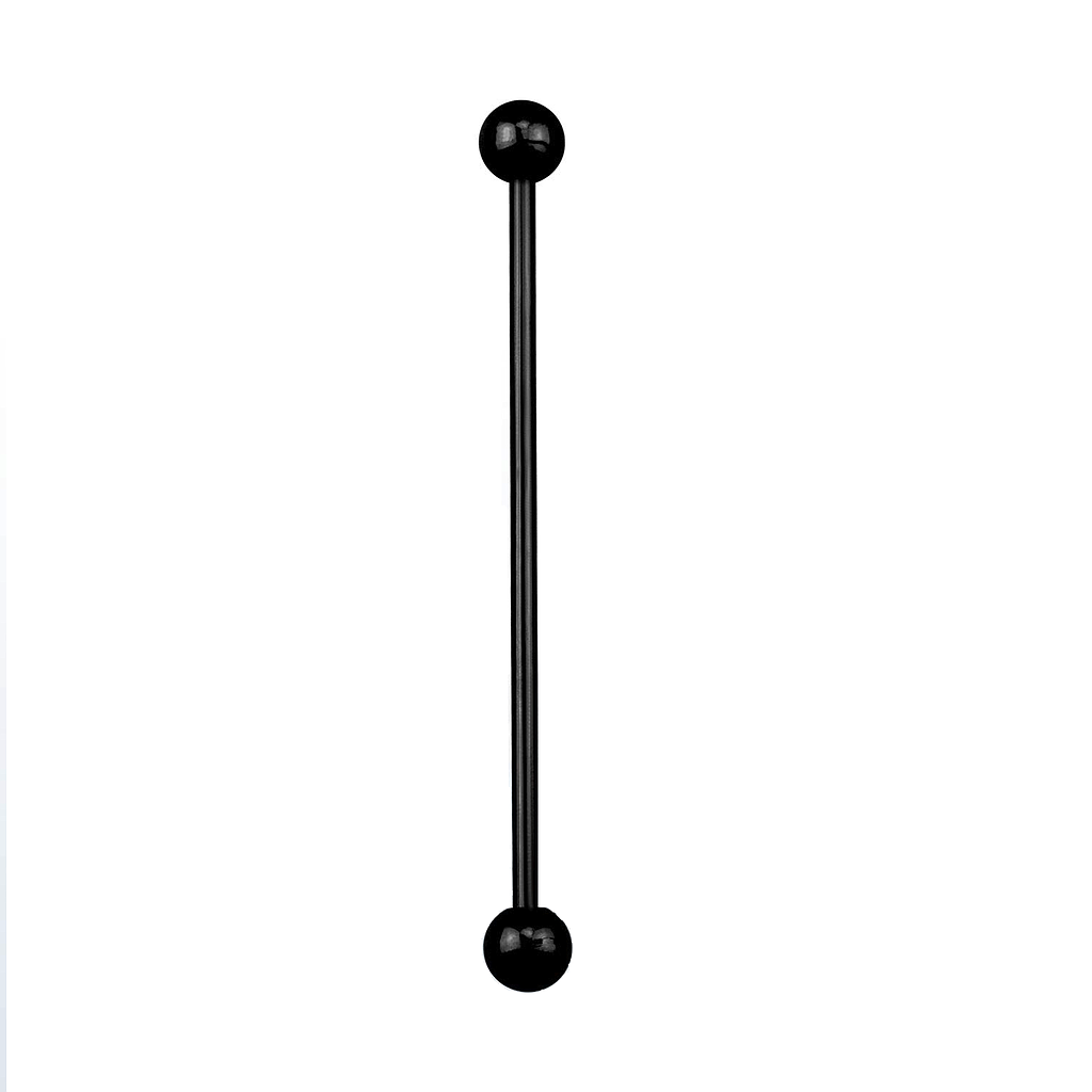 Barbell Industrial de Acero Negro de 1.2 mm