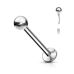 Mini Labret con Bola a Presión