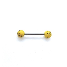 Barbell de Acero con Bolas UV con Motas