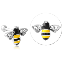 Barbell de Acero con Abeja