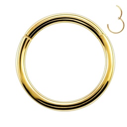 Clicker liso de Acero Dorado