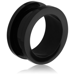 Tunel Rosca UV Negro (30 mm)