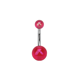 Navel de Acero con Bolas UV