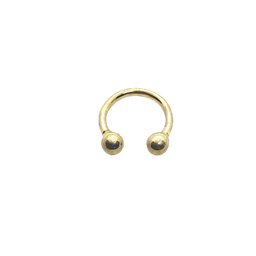 Circular Barbell de Oro 18K 1.6 mm