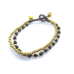 Pulsera con Cuentas Negras