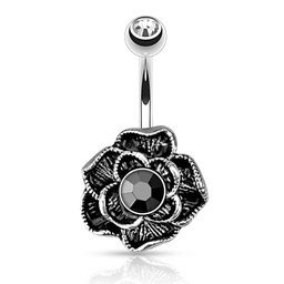 [NAV.FL.HE] Navel con Flor y Hematite