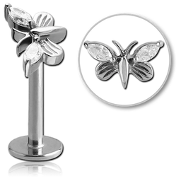 Labret con Mariposa y Joyas