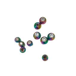Bola de Acero Multicolor con Joya Blanca de 1.6 mm