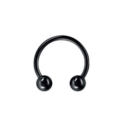 Circular Barbell de Acero Negro 1 mm